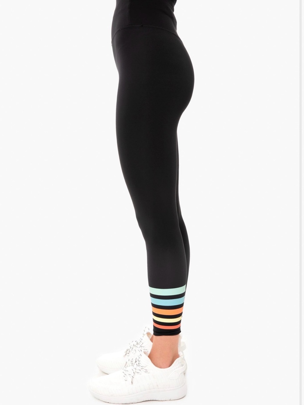 Addison Bay Everyday Legging 2.0 Black Rainbow, Small, NWOT - Picture 3 of 7